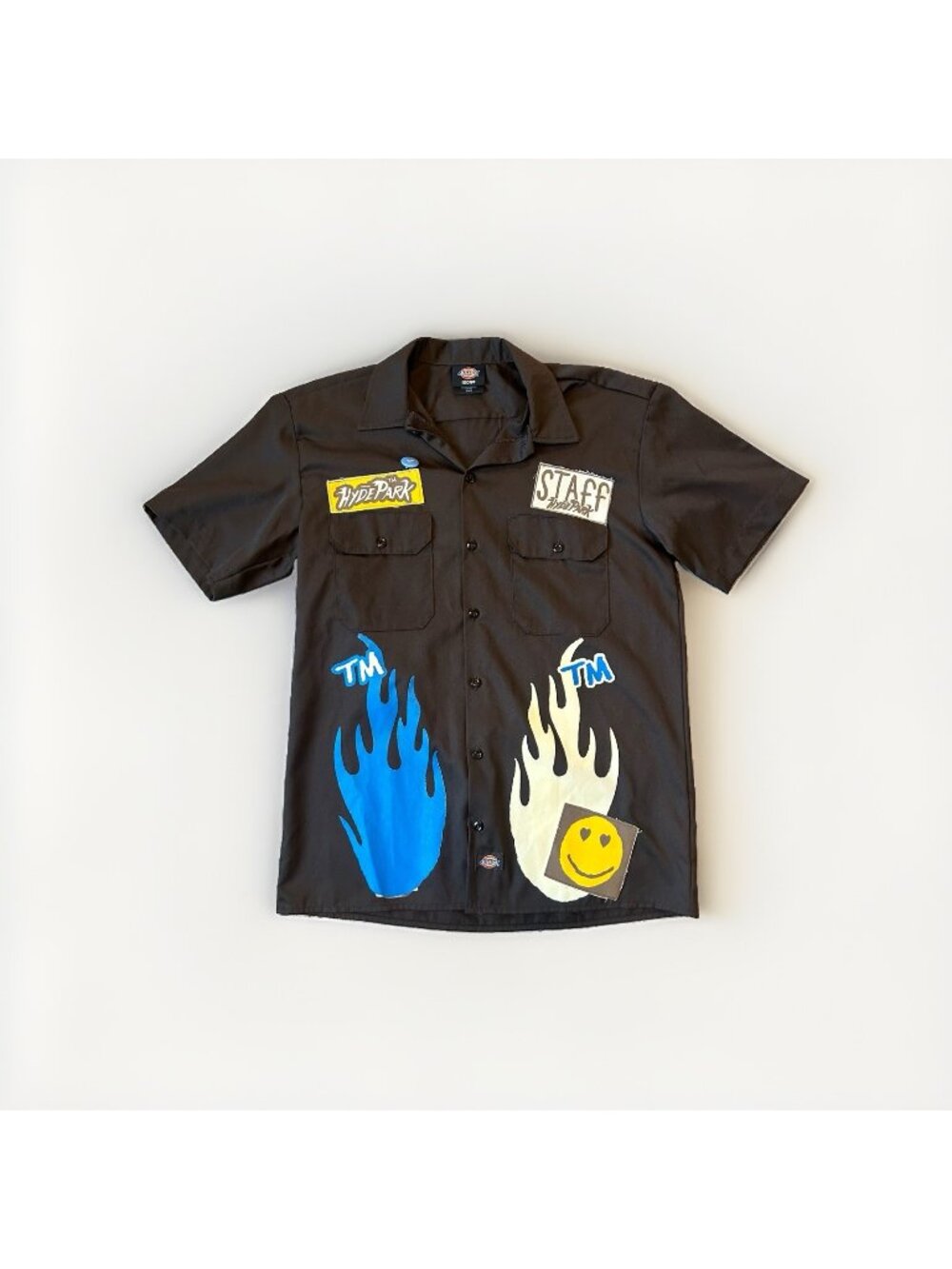 Hyde Park You Aren't Invited Dickies Work Wear Shirt M Medium Brown Street Wear
